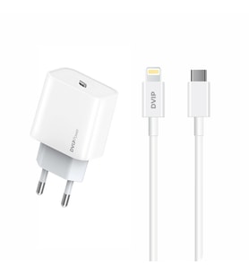 DVIP N25 PD20W Quick Charger Type-C to Lightning Kablolu Şarj Set