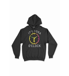 Yoga Zamanı Siyah Sweatshirt Hoodie
