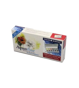 Daler Rowney Aquafine Travel Sulu Boya Set 12 Renk 1319000009