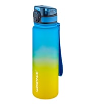 Uzspace FiftyFifty 500ml Çift Renk Softtouch FF Collection Tritan Su Matarası (Sarı-Lacivert)