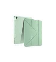 iPad PRO 13 2024 Uyumlu Kalem Bölmeli Akıllı Uyku Modlu Trifolding A2925 / A2926 Tablet Kılıfı