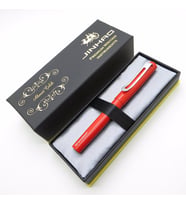 Jinhao Tam Metal Kırmızı Dolma Kalem  İsme Özel Kalem