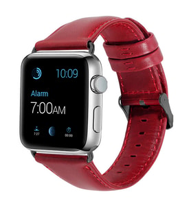 Apple Watch Ultra 49mm Uyumlu Kordon Luxury Leather Deri Strap Kayış (Model 8)
