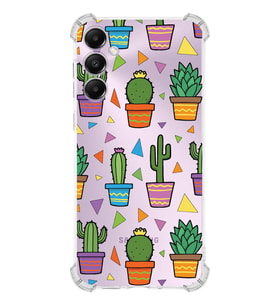 PrintiFy Galaxy A05S Uyumlu Water Color 4 Baskılı Şeffaf Köşe Korumalı Antişok Kılıf