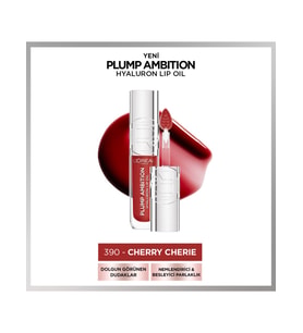 Loreal Parıs Plump Ambıtıon Hyaluron Lıp Oıl 390 Cherry Cherıe
