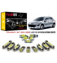 Peugeot 307 LED İç Aydınlatma Ampul Seti FEMEX Parlak Beyaz