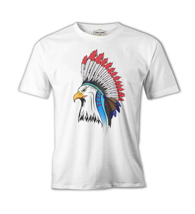 Indian Flying Beyaz Erkek Tshirt