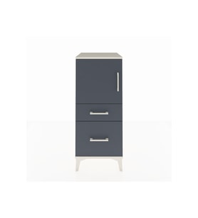 Hyperion Komodin 2 Raflı 2 Çekmeceli Tek Kapaklı 44x44x106 Aytaşı-Antrasit