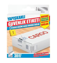Yapışkanlı Güvenlik Etiketi Hassas Gönderilerin Evrakların Güvenkliğini Sağlar 30Ad 80x30mm