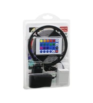 ATC LED STRIP EL-07-RUS-K  5MT  KUMANDALI - ADAPTÖRLÜ RGB RENKLİ ŞERİT LED IP65=SU GEÇİRMEZ SMD=2835 54LEDs/m (4767)
