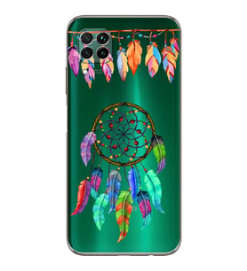 PrintiFy Huawei P40 Lite ile Uyumlu Nazar Boncuğu 6 Baskılı Kamera Korumalı Şeffaf Silikon Kılıf