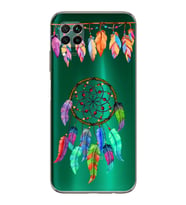 PrintiFy Huawei P40 Lite ile Uyumlu Nazar Boncuğu 6 Baskılı Kamera Korumalı Şeffaf Silikon Kılıf