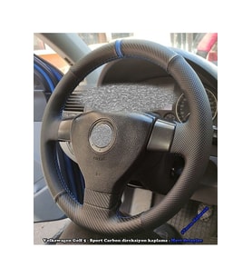 Volkswagen Golf 5 Araca Özel Direksiyon Kılıfı Nokta Karbon (Aracınızın Direksiyonuyla Teyit Ediniz)