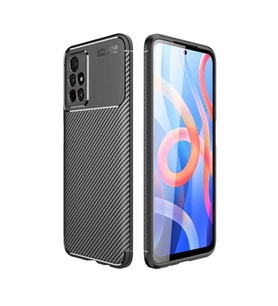 Xiaomi Redmi Note 11 / Note 11S Kılıf Karbon Silikon Case (Siyah)