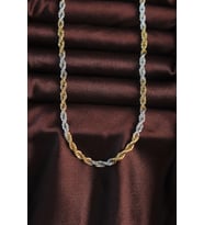 pilelistore 316L Çelik Çift Renk Burgu Tasarımlı Kolye - TJ-ERK1364