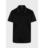 Hatemoğlu Siyah Regular Fit %100 Pamuk Merserize Polo Yaka Tişört