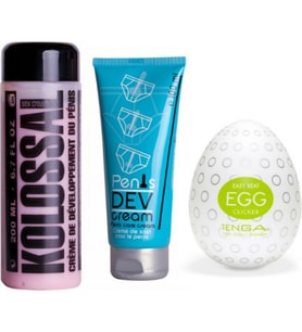 Ozzy Store Egg Clicker Mastürbatör ve Kolossal Krem + PenisDevelopment Cream