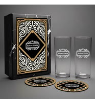 Kişiye Özel Premium Rakı Seti – 2’li Bardağıyla – Premium Kutusunda – Patronunuza Özel Hediyelik