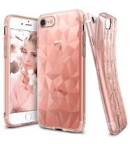 Ringke Air Prism 3D Elmas Yansıması iPhone 7 ile Uyumlu KIlıf Rose Gold
