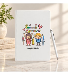 Anasınıfı Öğretmenler Günü Hediyesi İsim Baskılı Defter Kalem Seti