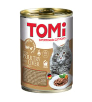 Tomi Ciğerli Ve Kaz Etli Kedi Konservesi 400 gr x 6 Adet