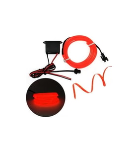 Torpido Led İp Neon Işıklı Dekoratif Turuncu 2 mt