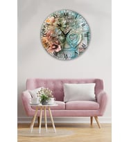 Bilge Retro Tasarımlı Duvar Saati 35x35cm (Baskılı)