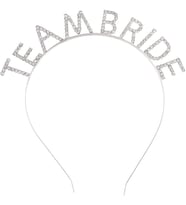 Gümüş Kaplama Kristal Taşlı Team Bride Taç