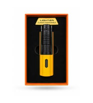 Premium Exclusive Lüks Seri Puro Metal Gövdeli Rüzgar Geçirmez Puro Çakmağı-Özel Çakmak Kutusu