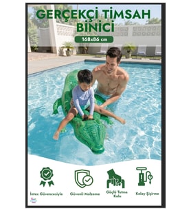 Intex Gerçekçi Timsah Binici 168x86 Cm