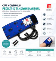 Çift Hortumlu Pediatrik Tansiyon Manşonu Çocuk Hassas Ölçüm
