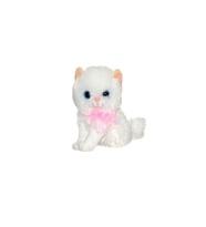 Sesli Kedi Miyavlayan Peluş 30 cm (Beyaz)