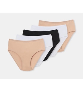 5 li Paket Dagi Bayan Yüksek Bel Slip Külot 5104KC (Çok Renkli)