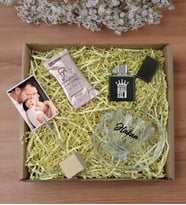 BK Gift Kişiye Özel İsimli DTF Baba Temalı Cam Kahve Fincanı & Türk Kahvesi & Ahşap Fotoğraf Tutucu & Çakmak Hediye Seti-3, Babaya Hediye, Babalar Günü Hediyeleri