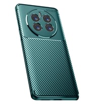 Realme 12 Pro Plus Kılıf Auto Focus Karbon Kapak - Koyu Yeşil