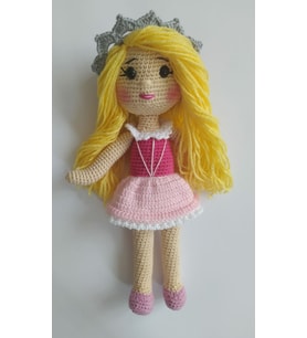Uyuyan Güzel Bebek Amigurumi Organik Oyuncak