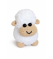 Maskot Şirin Kuzucuk Amigurumi Organik Anahtarlık Oyuncak