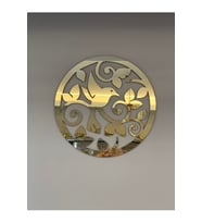 Numa Concept Uçuşan Kuş Aynalı Gold Pleksi Tablo 40x40