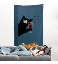 Fuck That Shit Kedi Duvar Örtüsü-7941