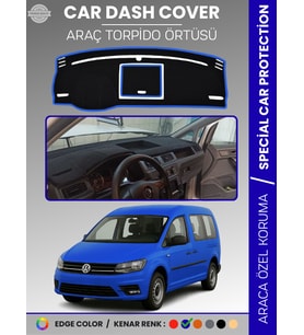 VOLKSWAGEN CADDY (2015-2021) Torpido Örtüsü Ön Göğüs Koruma Torpido Koruma Tam Uyum Çatlamayı Önler