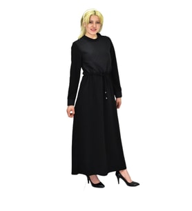 Kadın Siyah Kapitone Elbise BGL-ST03516