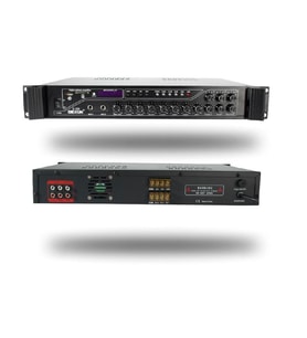 DEXUN D-230 250 WATT 3 ZONE İKİ MİK GRŞ USB-BT 4/16-70-100V HAT TRAFOLU ANFİ