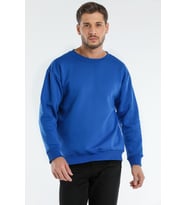 Erkek Relaxed Fit Sweatshirt - AL-SW0002 (Mavi)