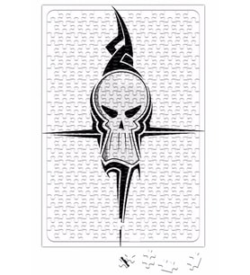 Caveira Tribal Puzzle 240 Parça Yapboz