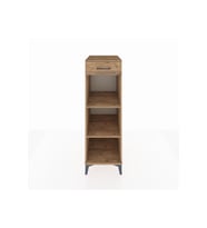 Kronos Dolap 2 Raflı Tek Çekmeceli 44x59x134 Çam-Çam