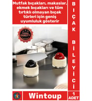 #BıçakBileyici Mutfak Şef Makas Ekmek Keskinleştirici Pratik Güvenli Vantuzlu Bıçak Bileme Aparatı