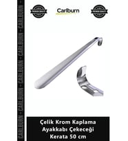 Özel Üretim Metal Sağlam Yerli İmalat Eğilmez Lüks Çelik Krom Kaplama Ayakkabı Çekeceği Kerata 50 cm