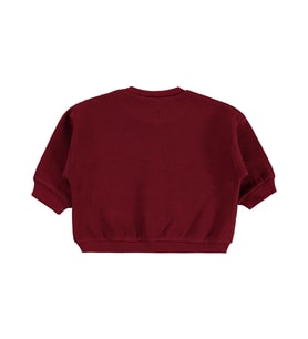 Civil Baby Athletic Baskılı Nakışlı 6-18 Ay Sweatshirt - Bordo