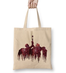 Bts Fake Love Melting Silhouette Black Army Kpop 02 Bez Çanta Uzun Saplı