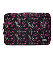 Jacbag Pembe Geometrik A4 Evrak Notebook ve Tablet Taşıma Çantası/Kılıfı (Çok Renkli)